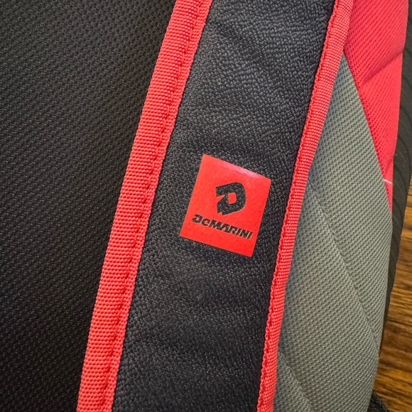 DeMarini Voodoo OG baseball backpack in scarlet red and black. - Picture 8 of 12